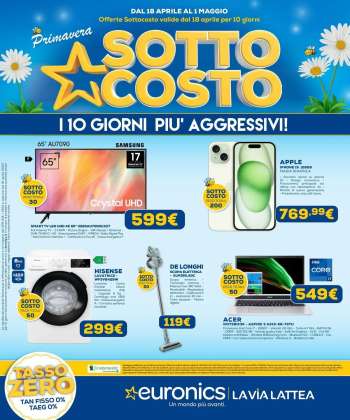 Volantino Euronics - 18/4/2024 - 1/5/2024.