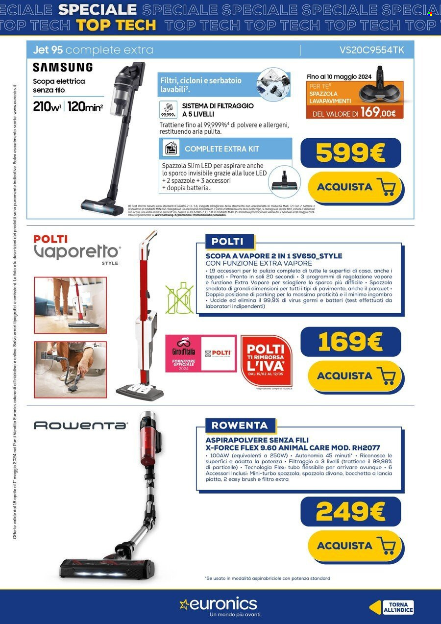 Volantino Euronics - 18/4/2024 - 1/5/2024. Pagina 33