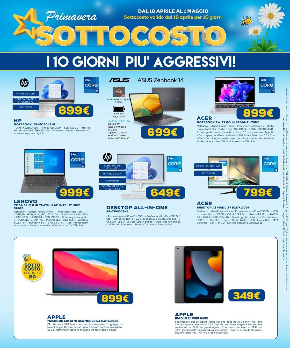 Volantino Euronics - 18/4/2024 - 1/5/2024. Pagina 11