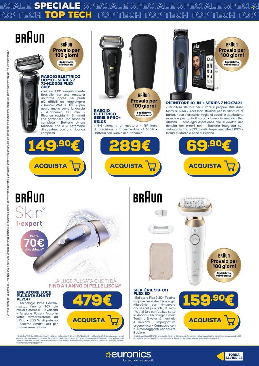 Volantino Euronics - 18/4/2024 - 1/5/2024. Pagina 40