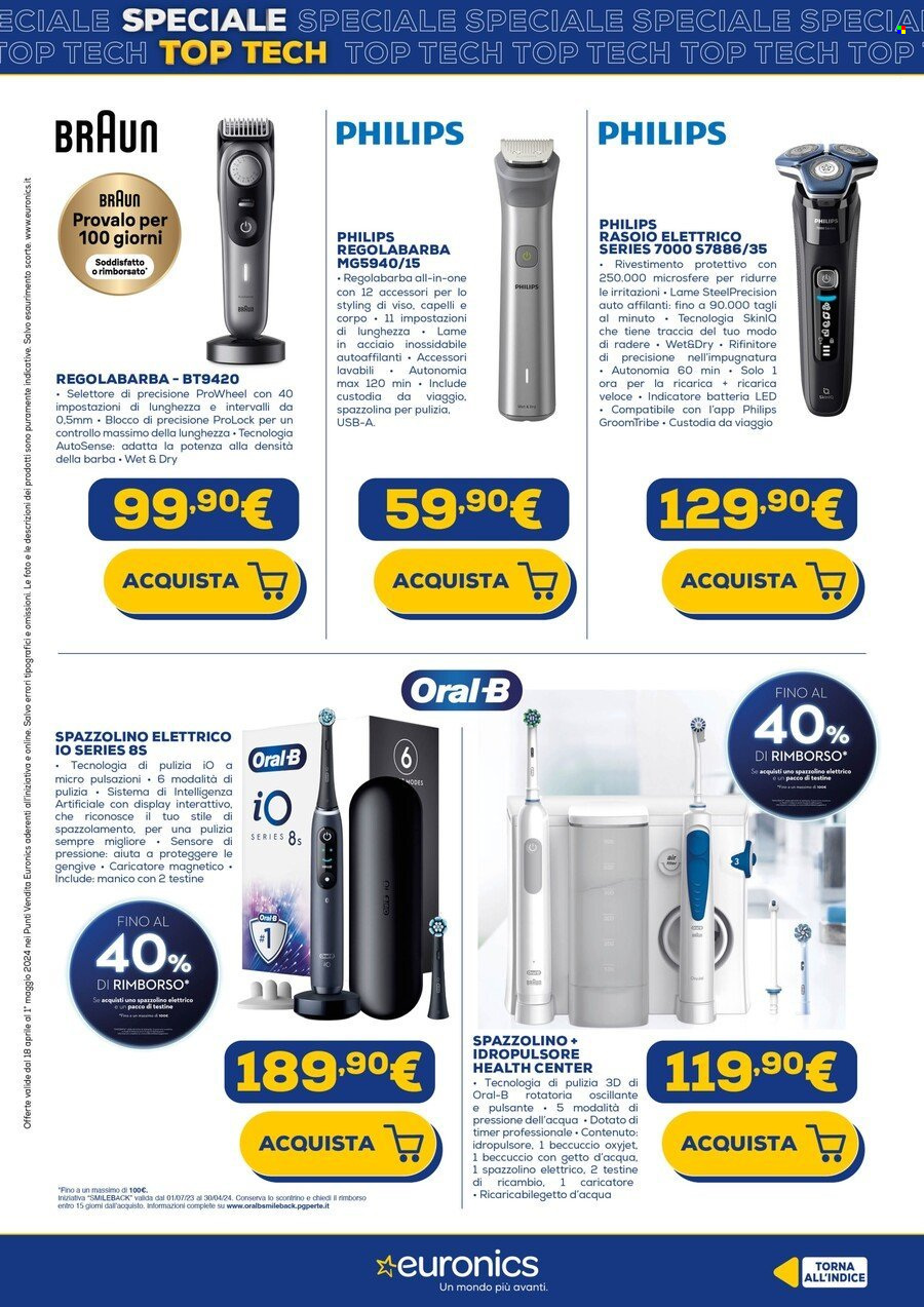 Volantino Euronics - 18/4/2024 - 1/5/2024. Pagina 41