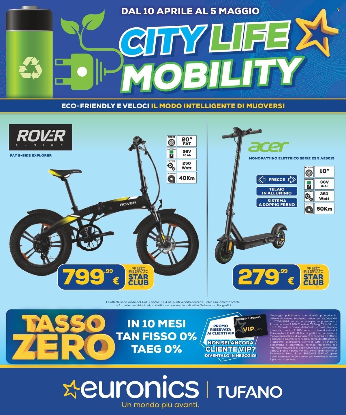 Volantino Euronics - 10/4/2024 - 5/5/2024. Pagina 1