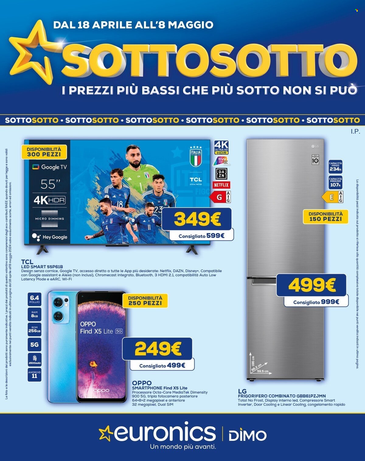 Volantino Euronics - 18/4/2024 - 8/5/2024. Pagina 1
