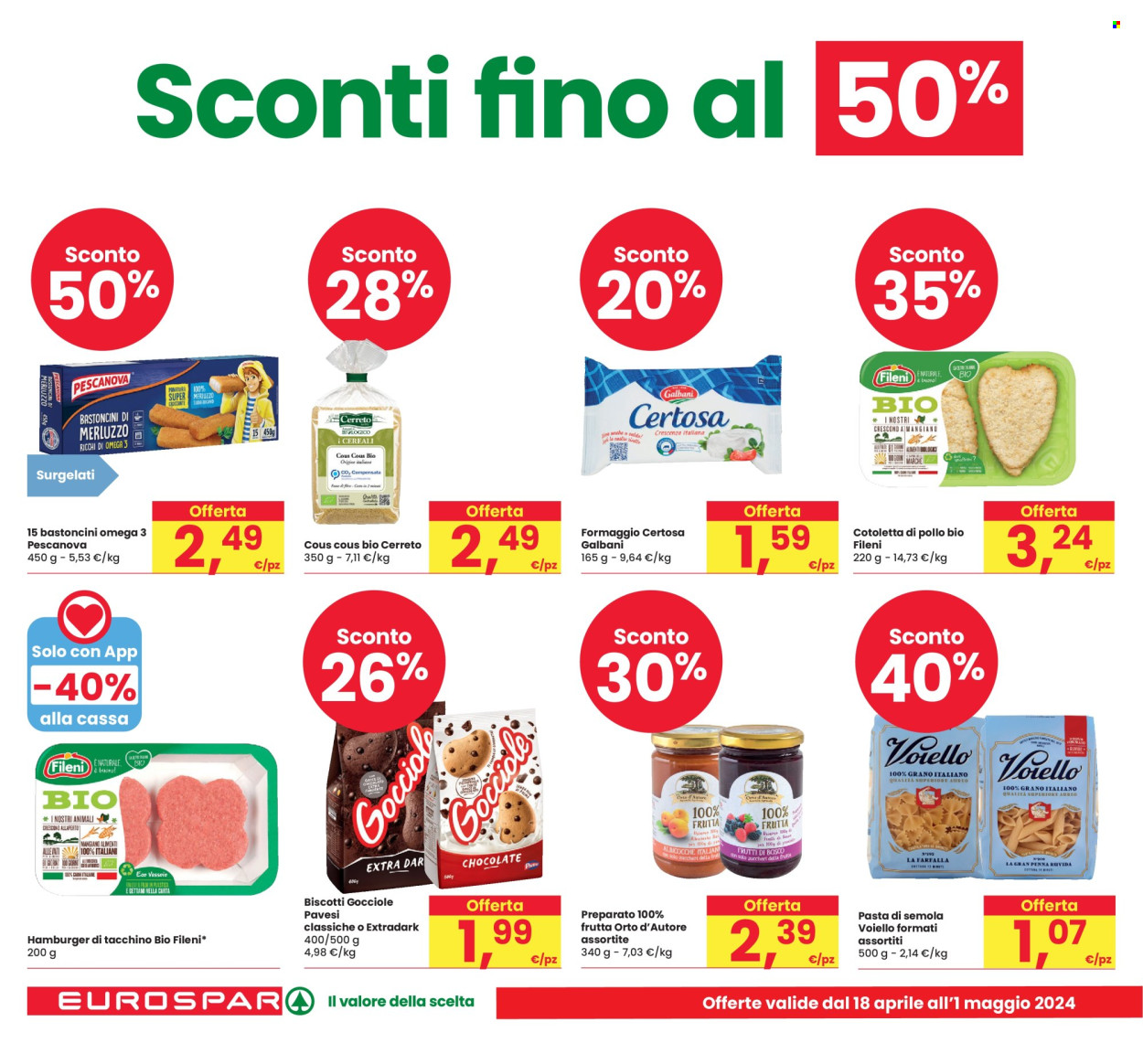 Volantino Eurospar - 18/4/2024 - 1/5/2024. Pagina 2