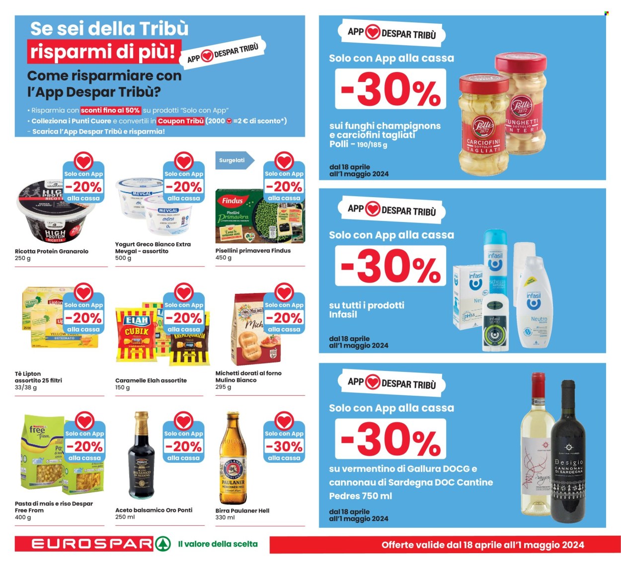 Volantino Eurospar - 18/4/2024 - 1/5/2024. Pagina 20