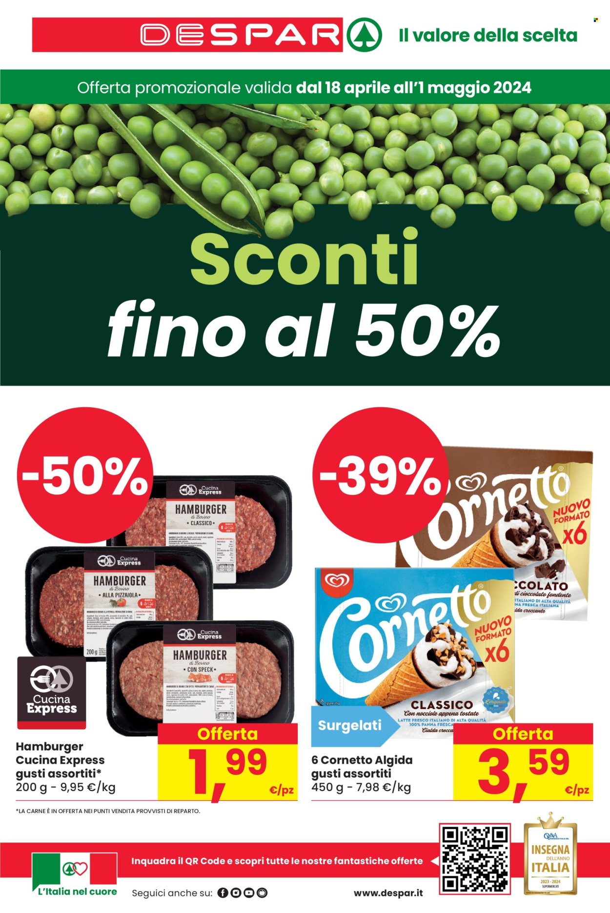 Volantino Despar - 18/4/2024 - 1/5/2024. Pagina 1