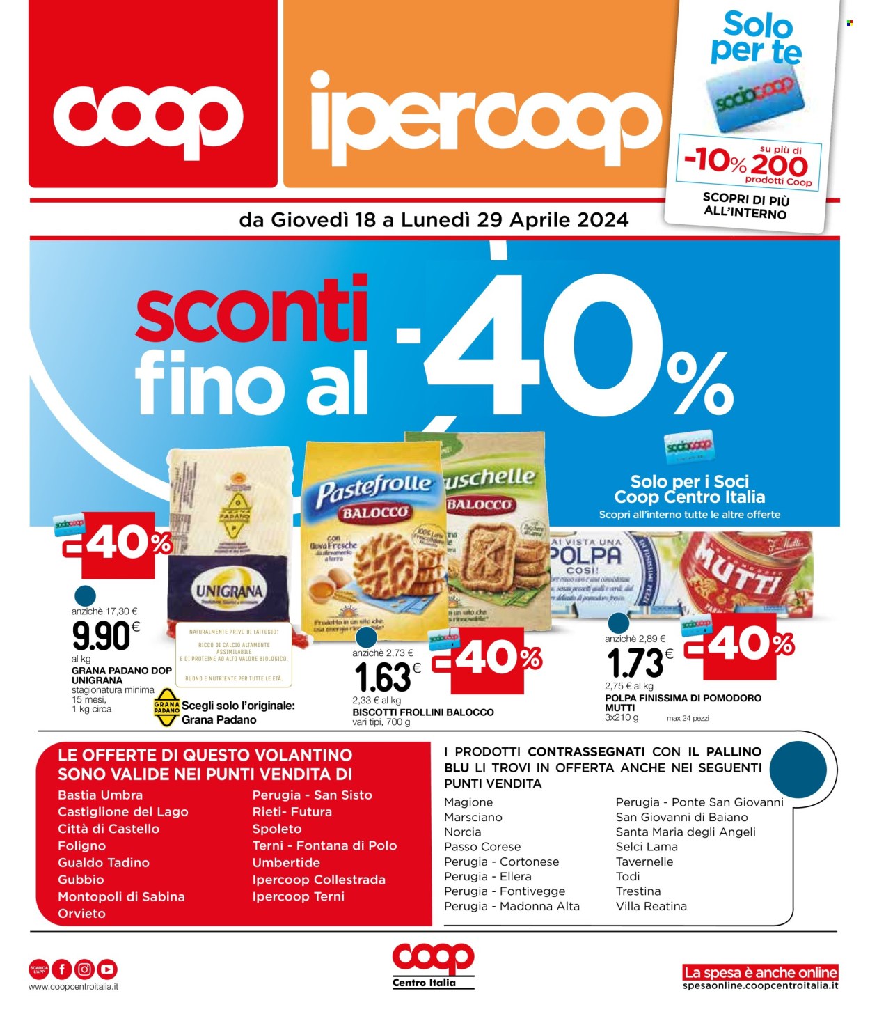 Leták Coop - 18.4.2024 - 29.4.2024. Strana 1