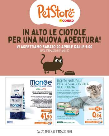 Volantino Pet Store Conad - 20/4/2024 - 1/5/2024.