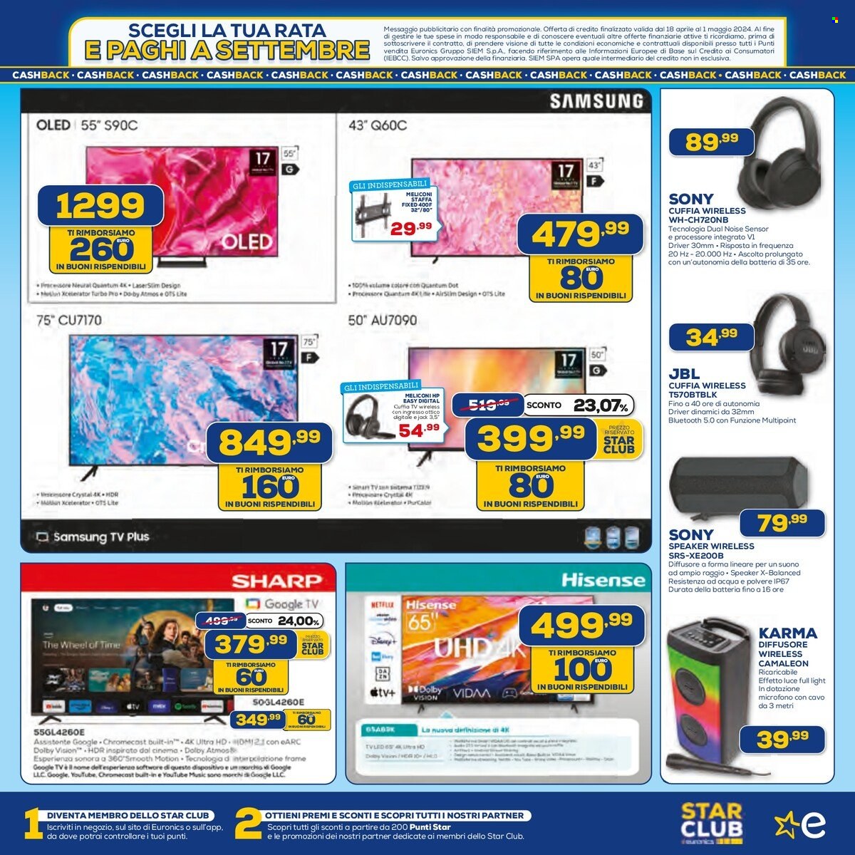 Volantino Euronics - 18/4/2024 - 1/5/2024. Pagina 3