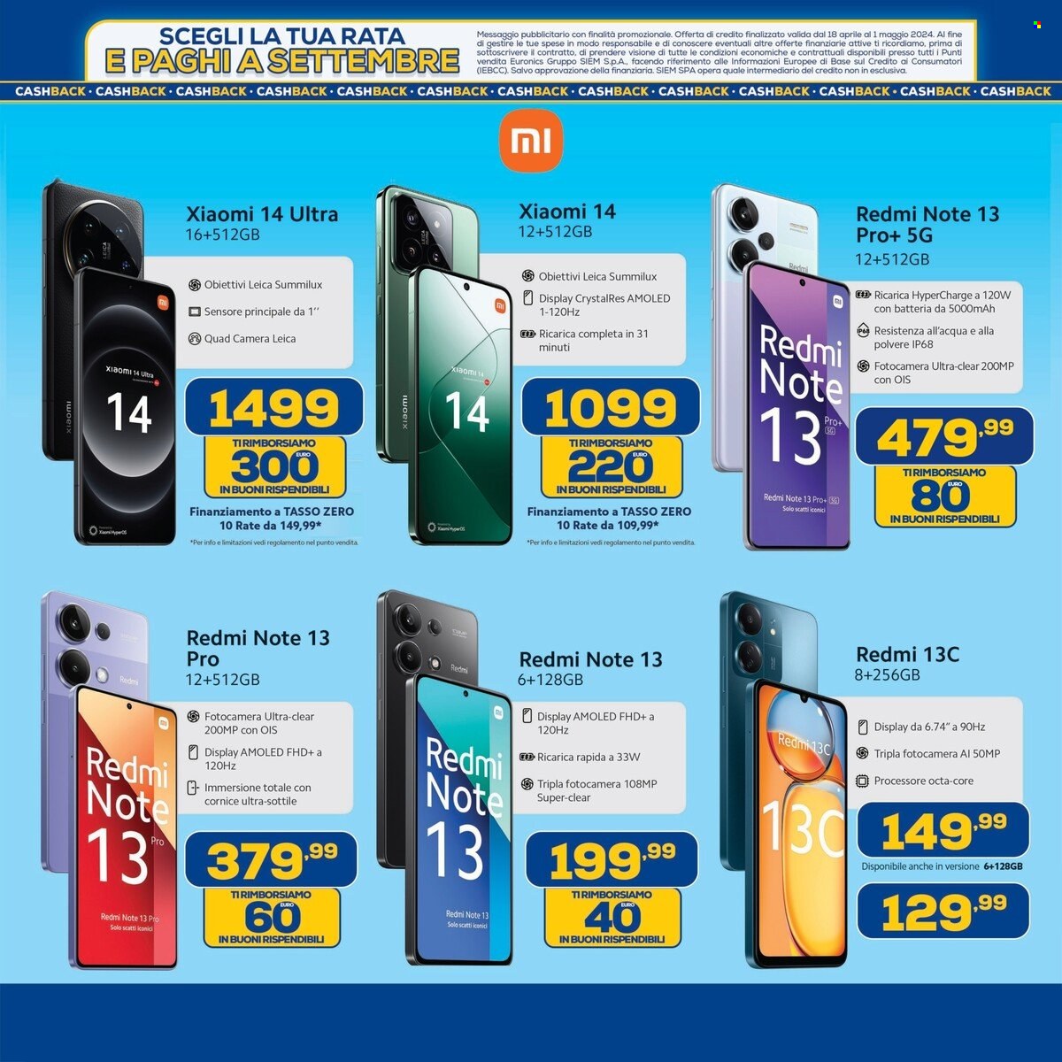 Volantino Euronics - 18/4/2024 - 1/5/2024. Pagina 9