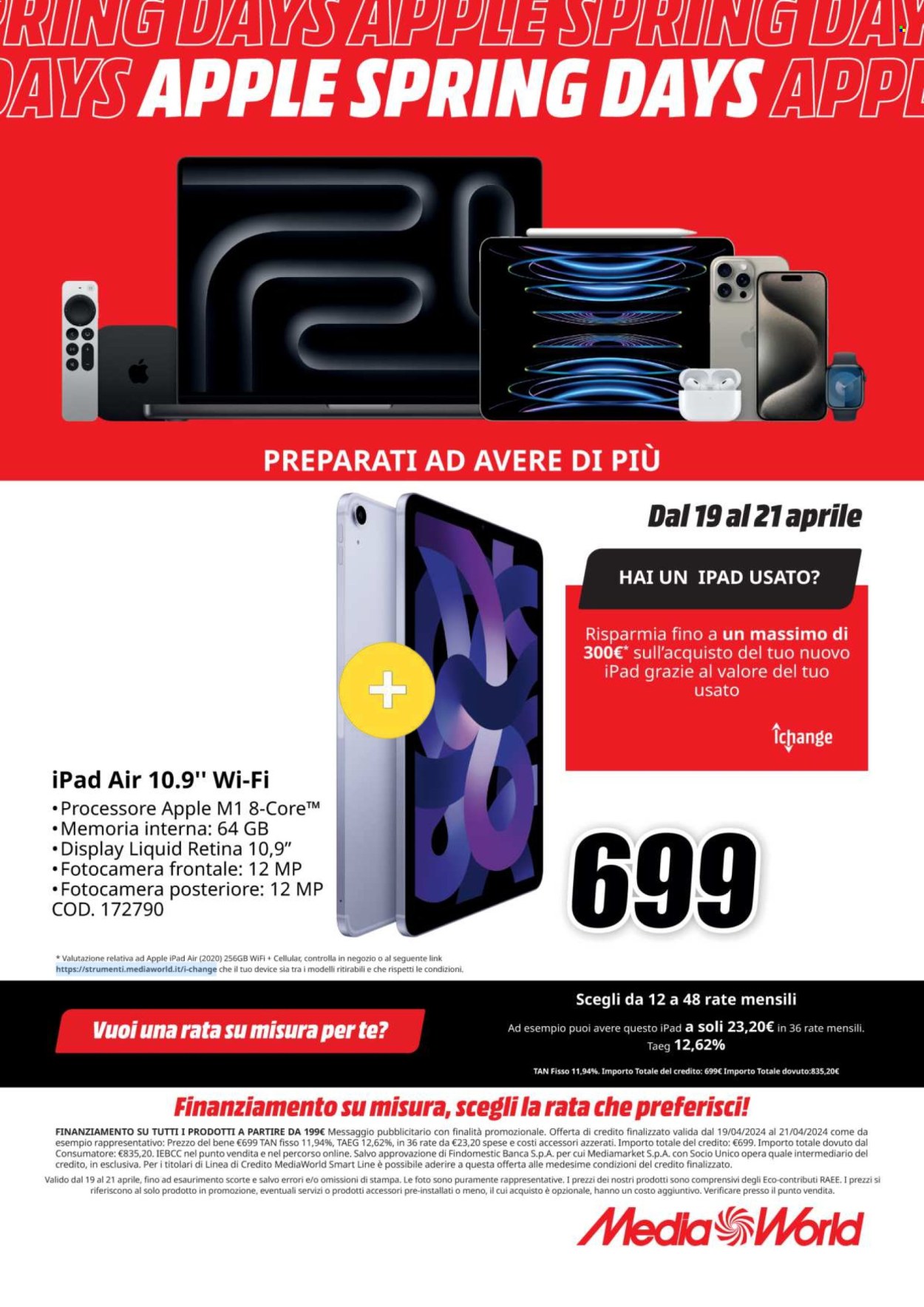 Volantino MediaWorld - 19/4/2024 - 21/4/2024. Pagina 2