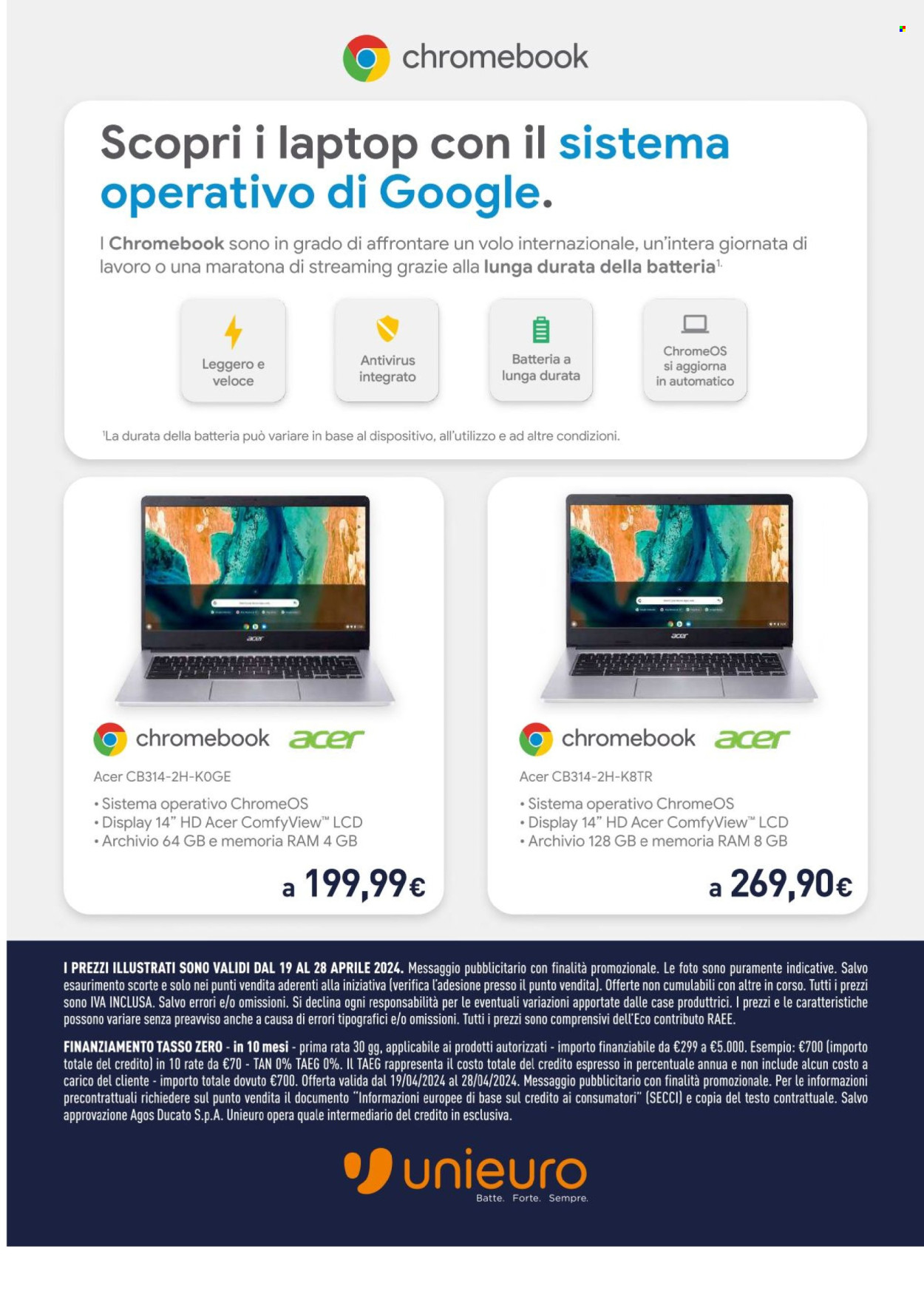 Volantino Unieuro - 19/4/2024 - 28/4/2024. Pagina 7