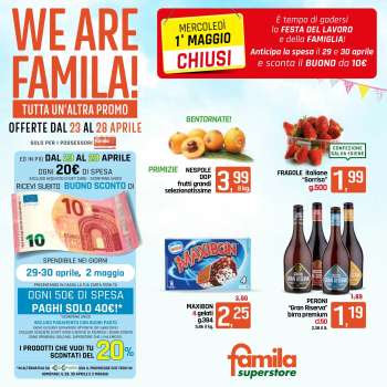 Volantino Famila - 23/4/2024 - 28/4/2024.
