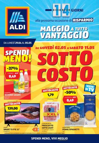 Volantino Aldi - 29/4/2024 - 5/5/2024.
