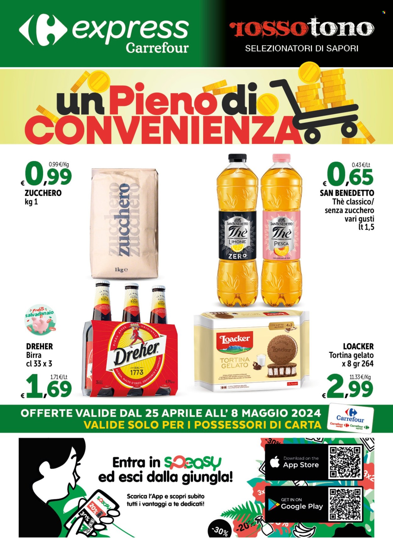 Volantino Carrefour - 25/4/2024 - 8/5/2024. Pagina 1