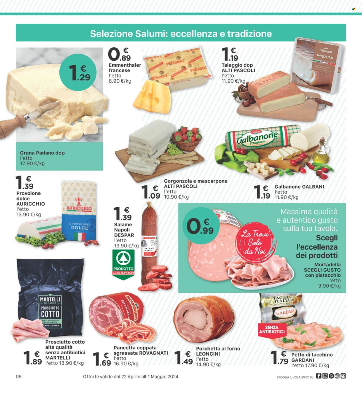 Volantino Eurospar - 22/4/2024 - 1/5/2024. Pagina 6