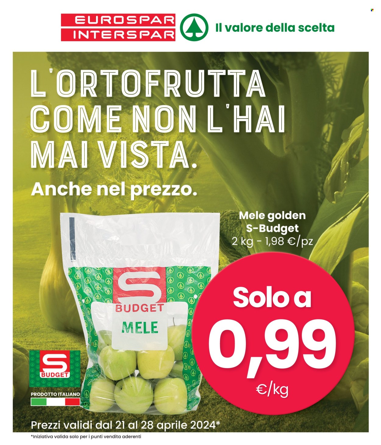 Volantino Eurospar - 21/4/2024 - 28/4/2024. Pagina 1