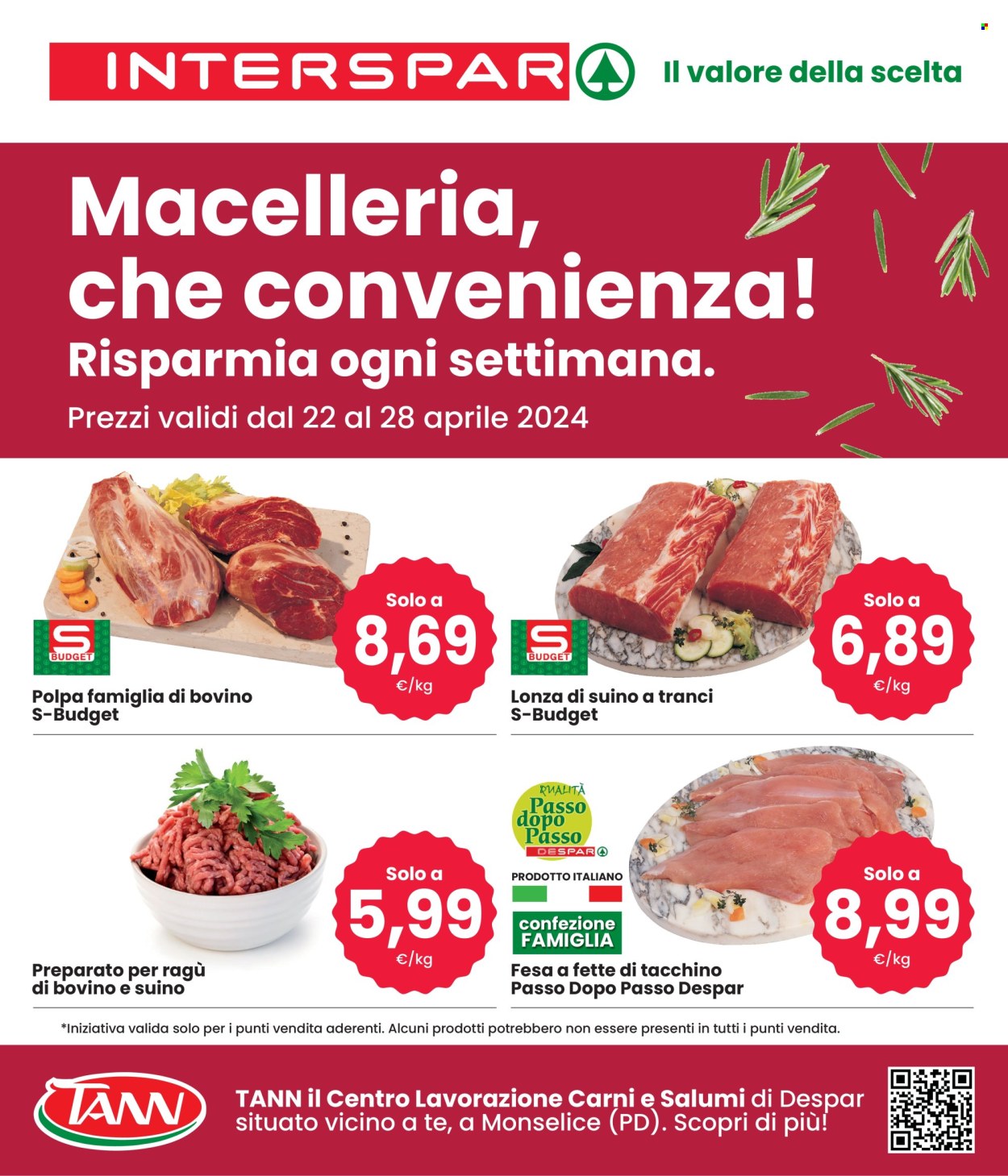 Volantino Interspar - 22/4/2024 - 28/4/2024. Pagina 1