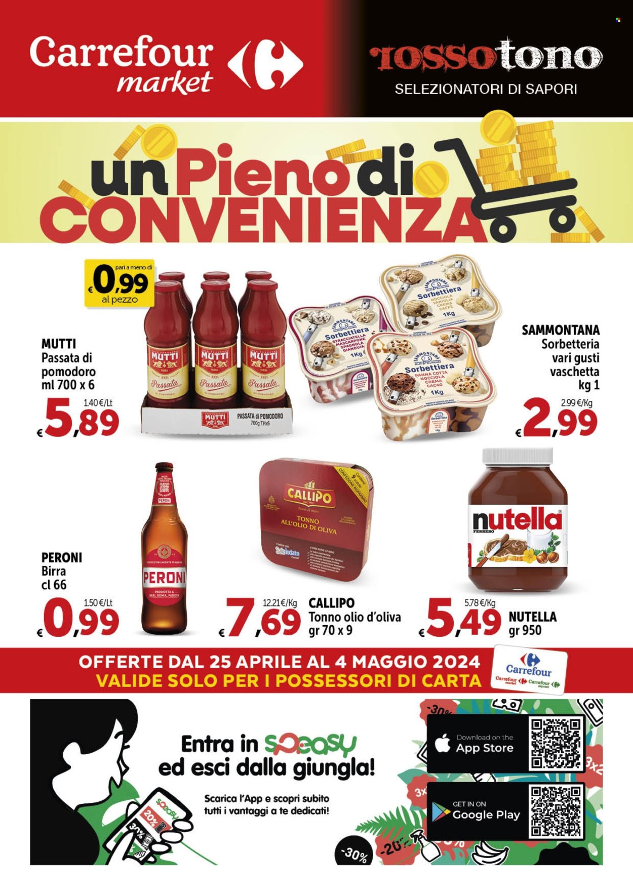Volantino Carrefour - 25/4/2024 - 4/5/2024. Pagina 1