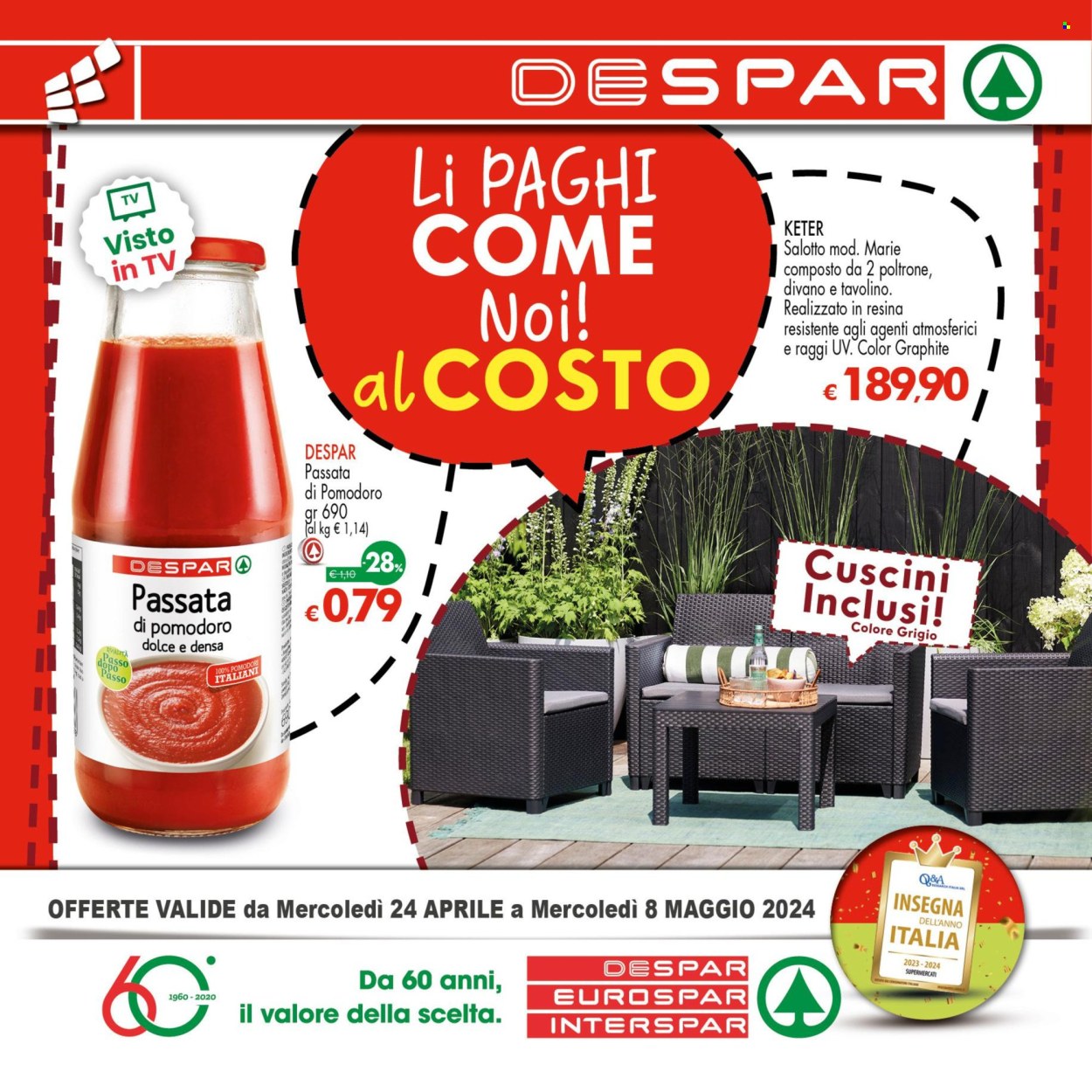 Volantino Interspar - 24/4/2024 - 8/5/2024. Pagina 1