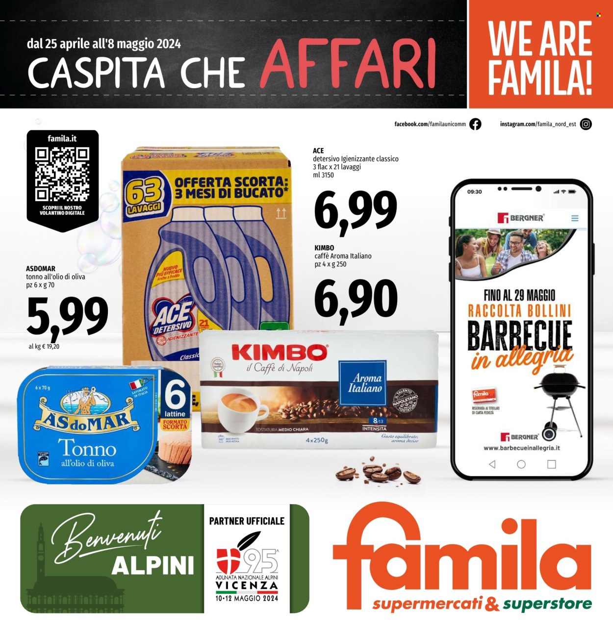 Volantino Famila - 25/4/2024 - 8/5/2024. Pagina 1