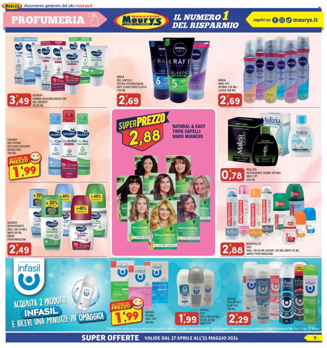 Volantino Maury's - 27/4/2024 - 11/5/2024. Pagina 9