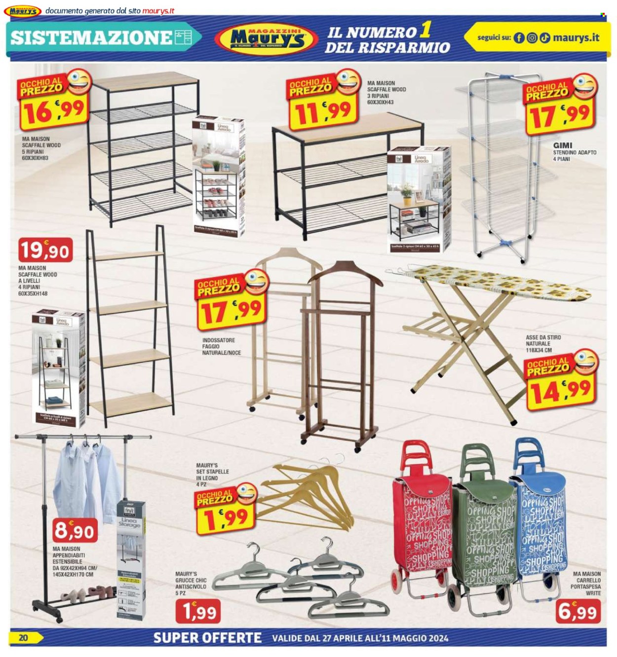 Volantino Maury's - 27/4/2024 - 11/5/2024. Pagina 20