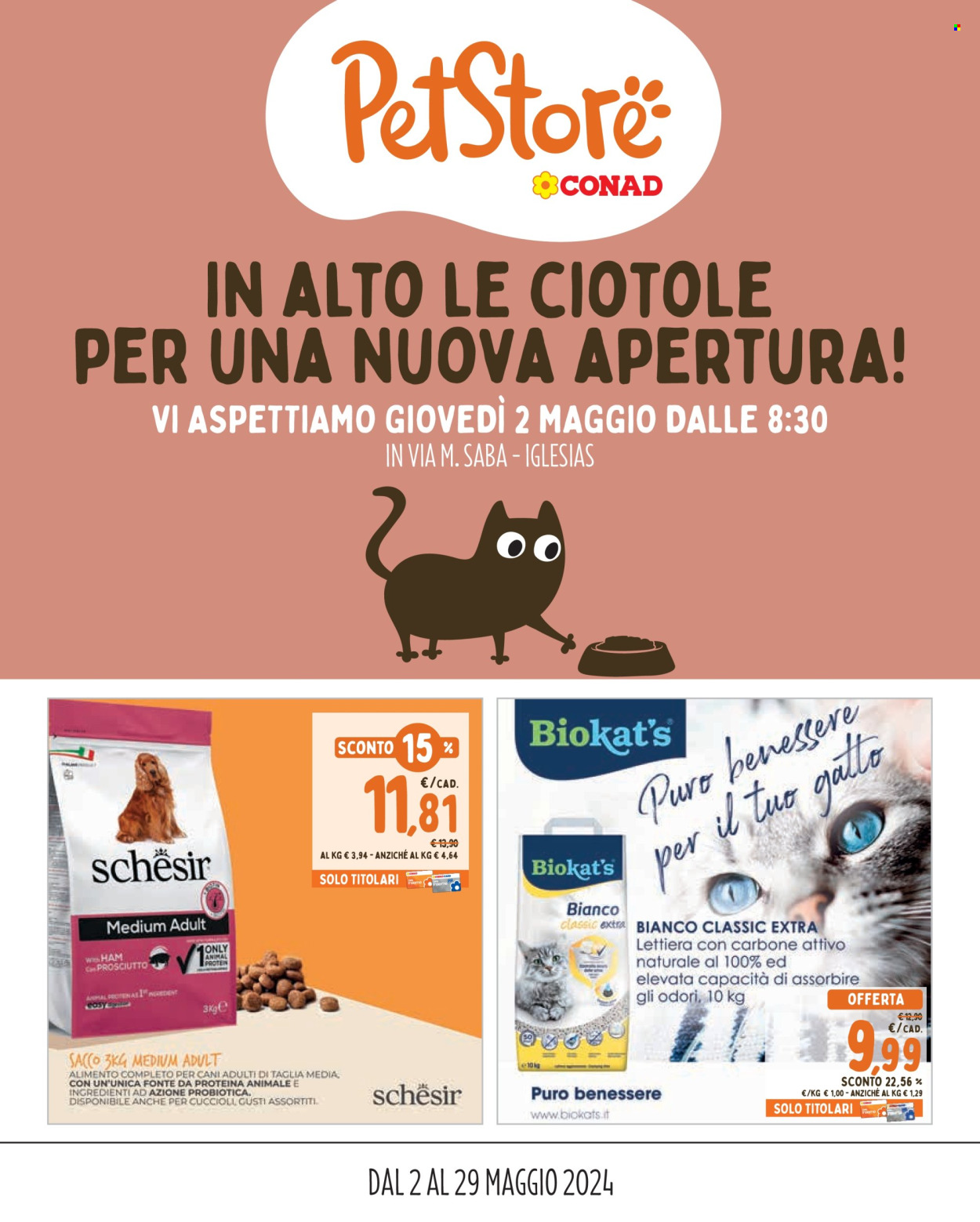 Volantino Pet Store Conad - 2/5/2024 - 29/5/2024. Pagina 1