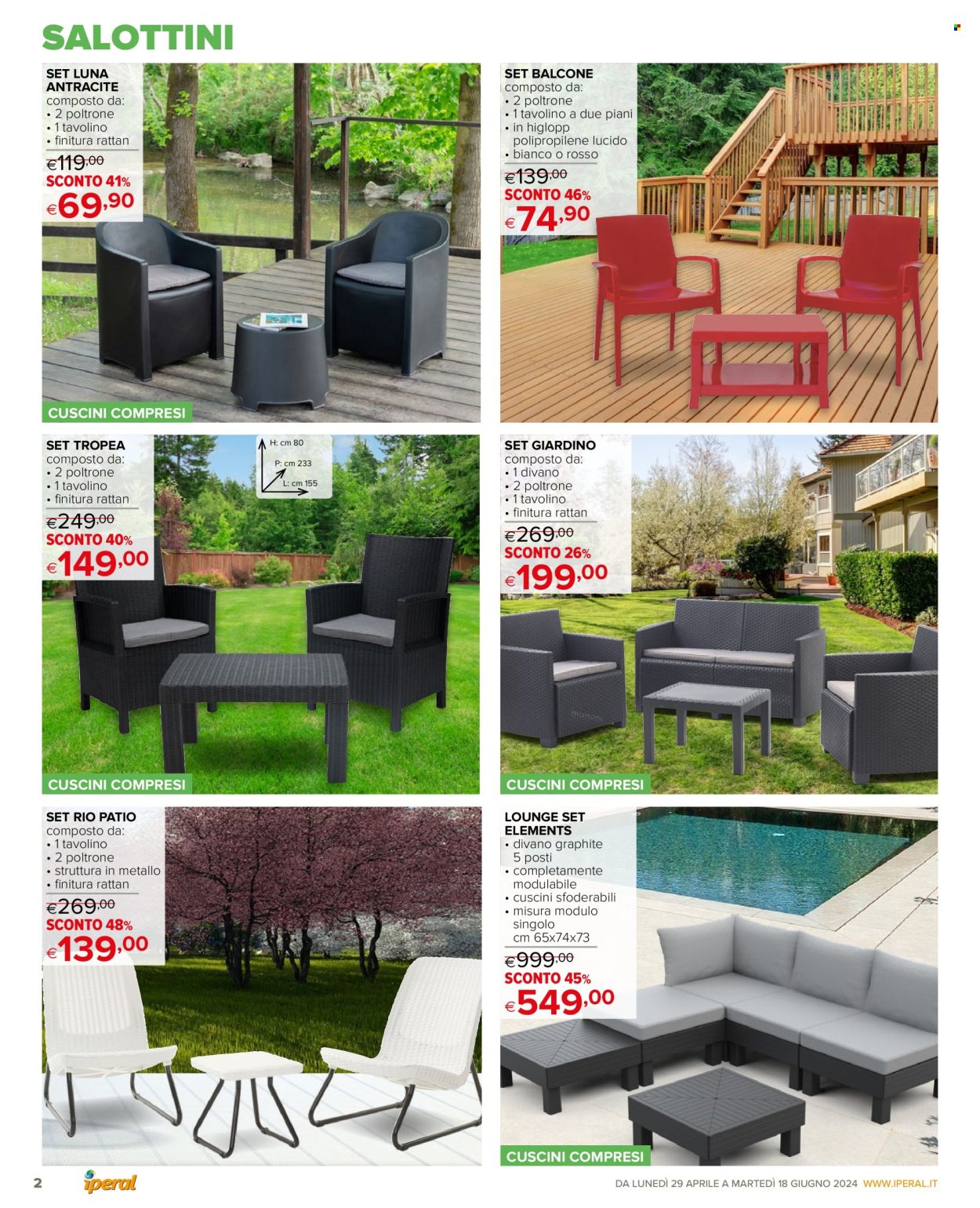 Volantino Iperal - 29/4/2024 - 18/6/2024. Pagina 2