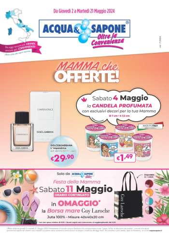 Volantino Acqua & Sapone - 2/5/2024 - 21/5/2024.