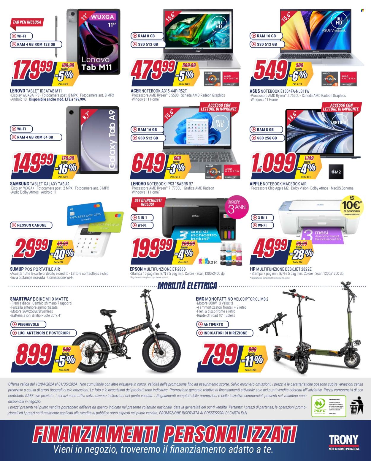 Volantino Trony - 18/4/2024 - 1/5/2024. Pagina 9