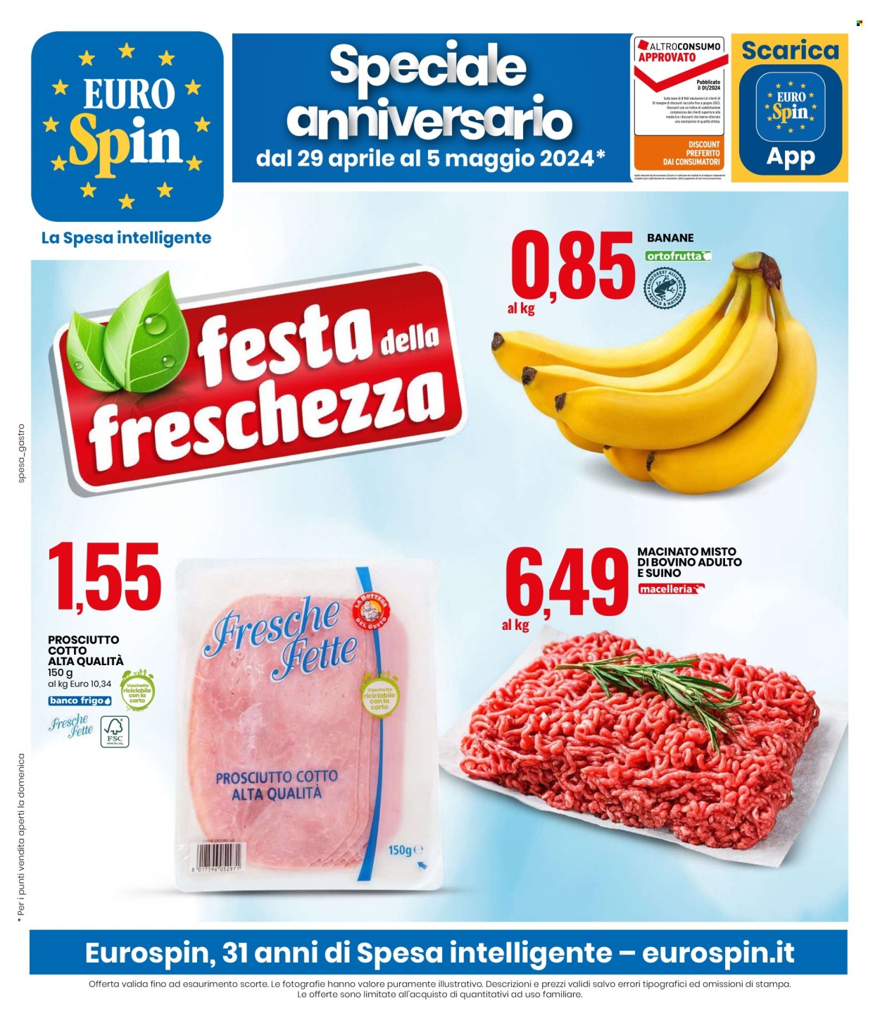 Volantino EuroSpin - 29/4/2024 - 5/5/2024. Pagina 1