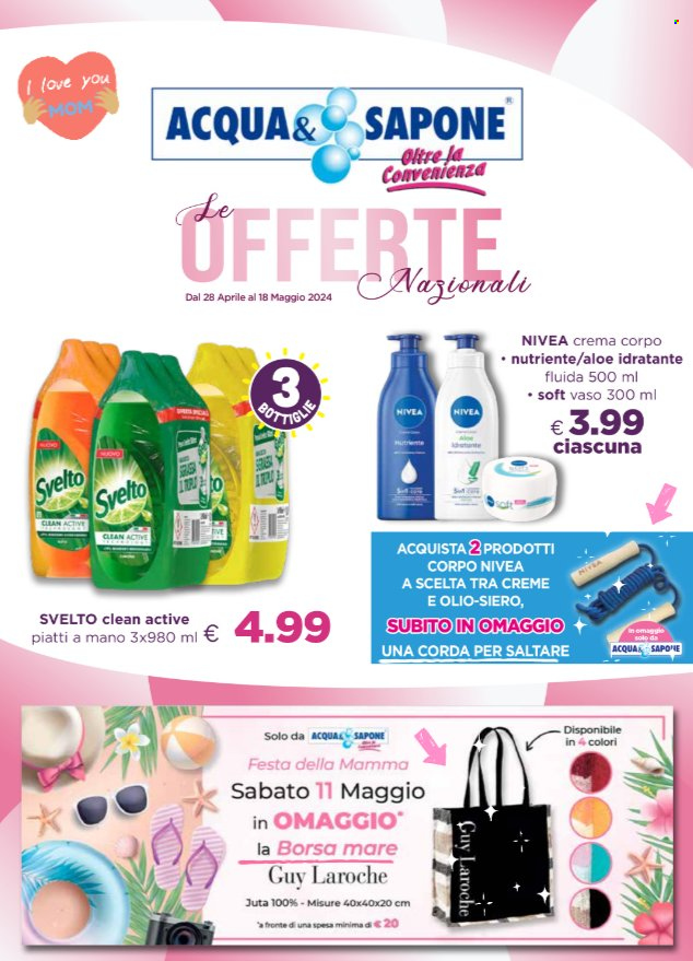 Volantino Acqua & Sapone - 28/4/2024 - 18/5/2024. Pagina 1