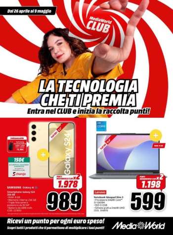 Volantino MediaWorld - 26/4/2024 - 9/5/2024.
