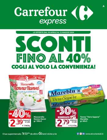 Volantino Carrefour - 30/4/2024 - 12/5/2024.