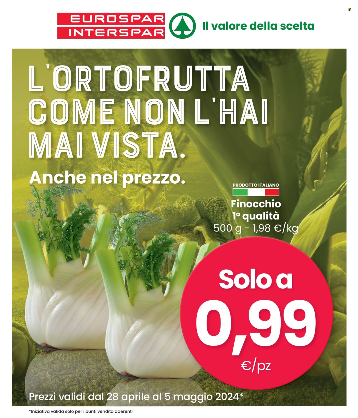 Volantino Eurospar - 28/4/2024 - 5/5/2024. Pagina 1
