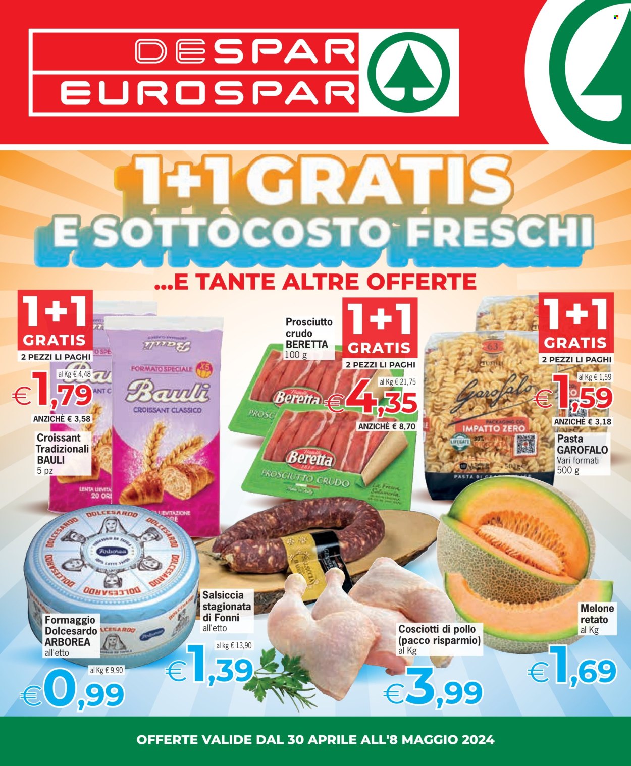 Leták Eurospar - 30.4.2024 - 8.5.2024. Strana 1
