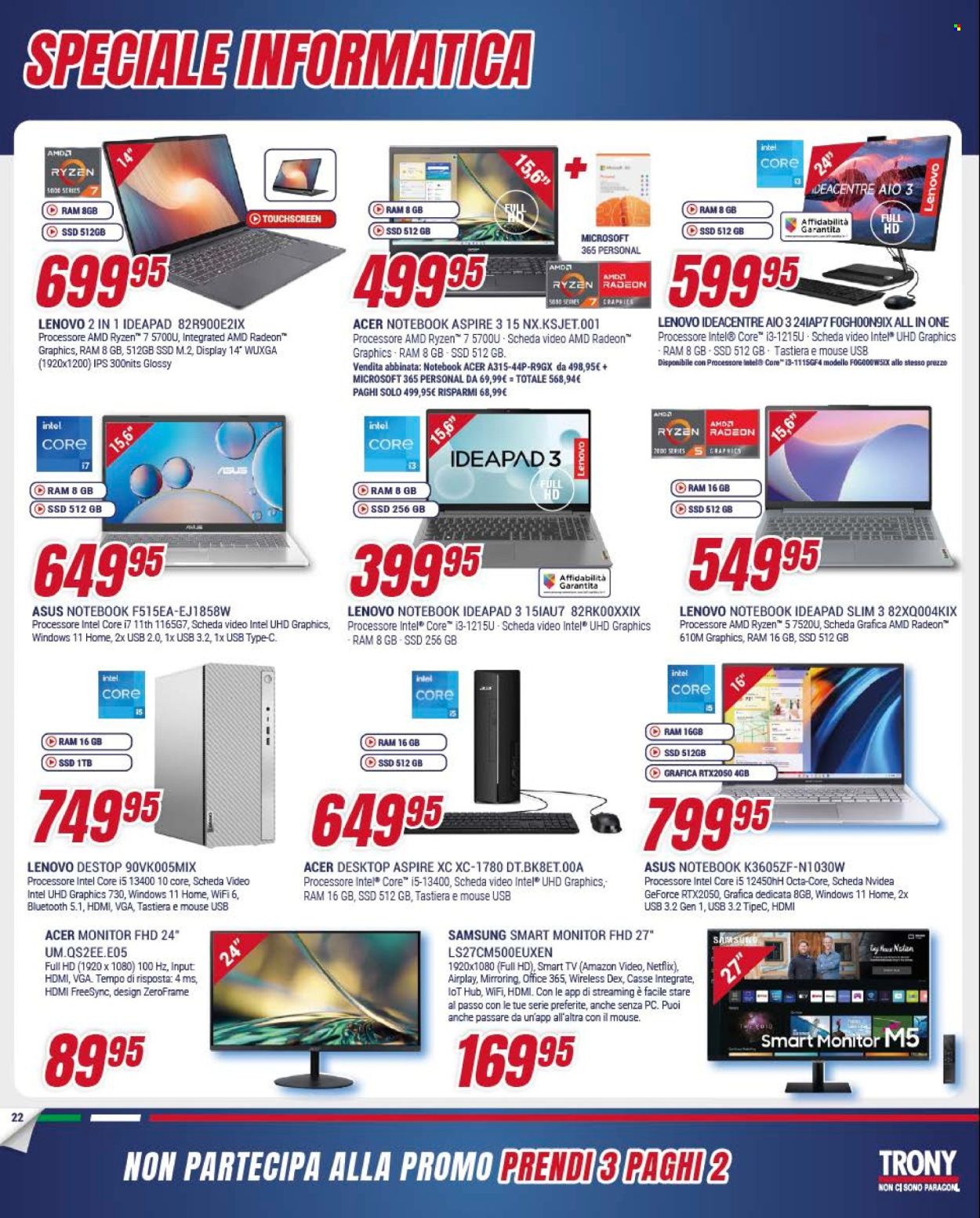 Volantino Trony - 2/5/2024 - 22/5/2024. Pagina 22
