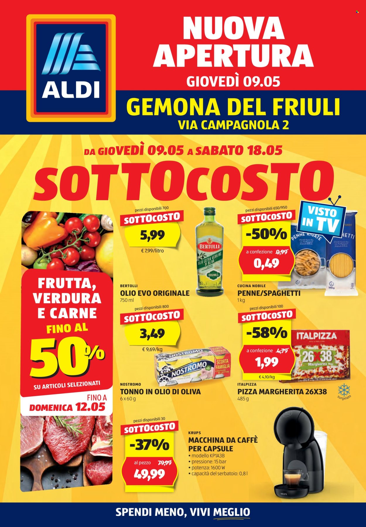 Volantino Aldi - 9/5/2024 - 18/5/2024. Pagina 1
