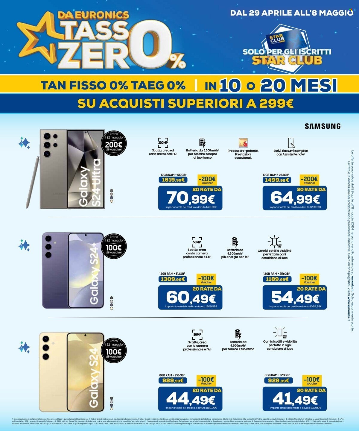 Volantino Euronics - 29/4/2024 - 8/5/2024. Pagina 3