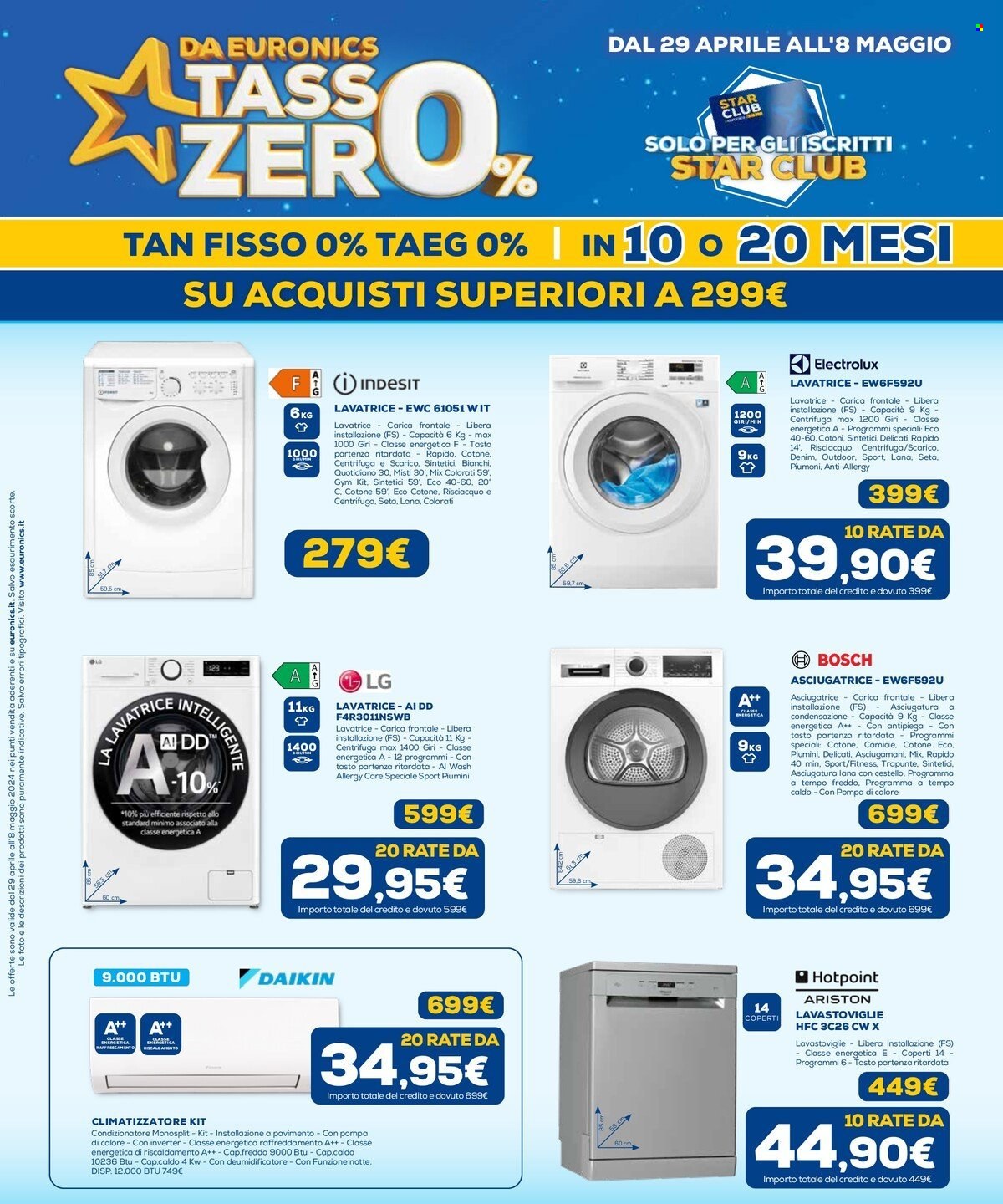 Volantino Euronics - 29/4/2024 - 8/5/2024. Pagina 12