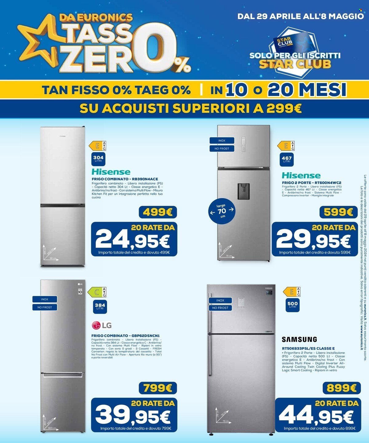 Volantino Euronics - 29/4/2024 - 8/5/2024. Pagina 13
