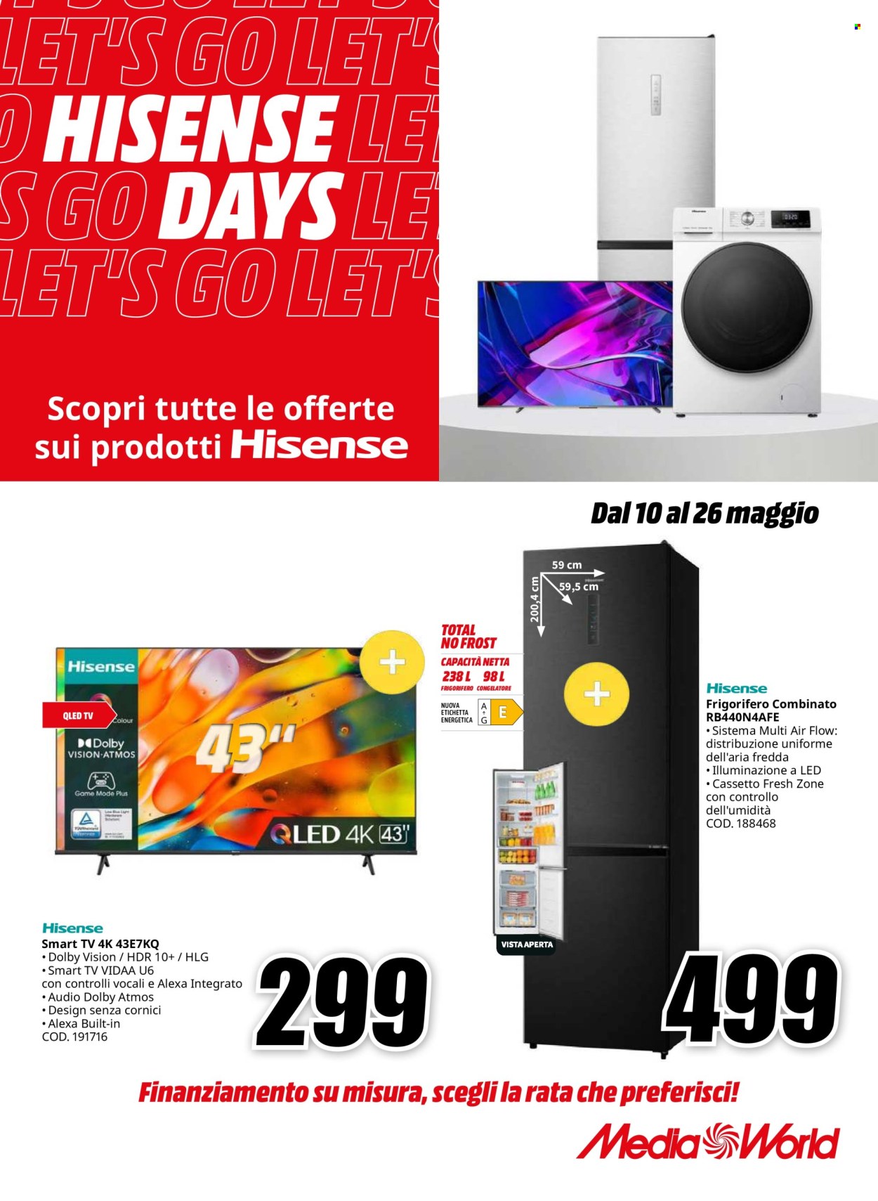 Volantino MediaWorld - 10/5/2024 - 26/5/2024. Pagina 1