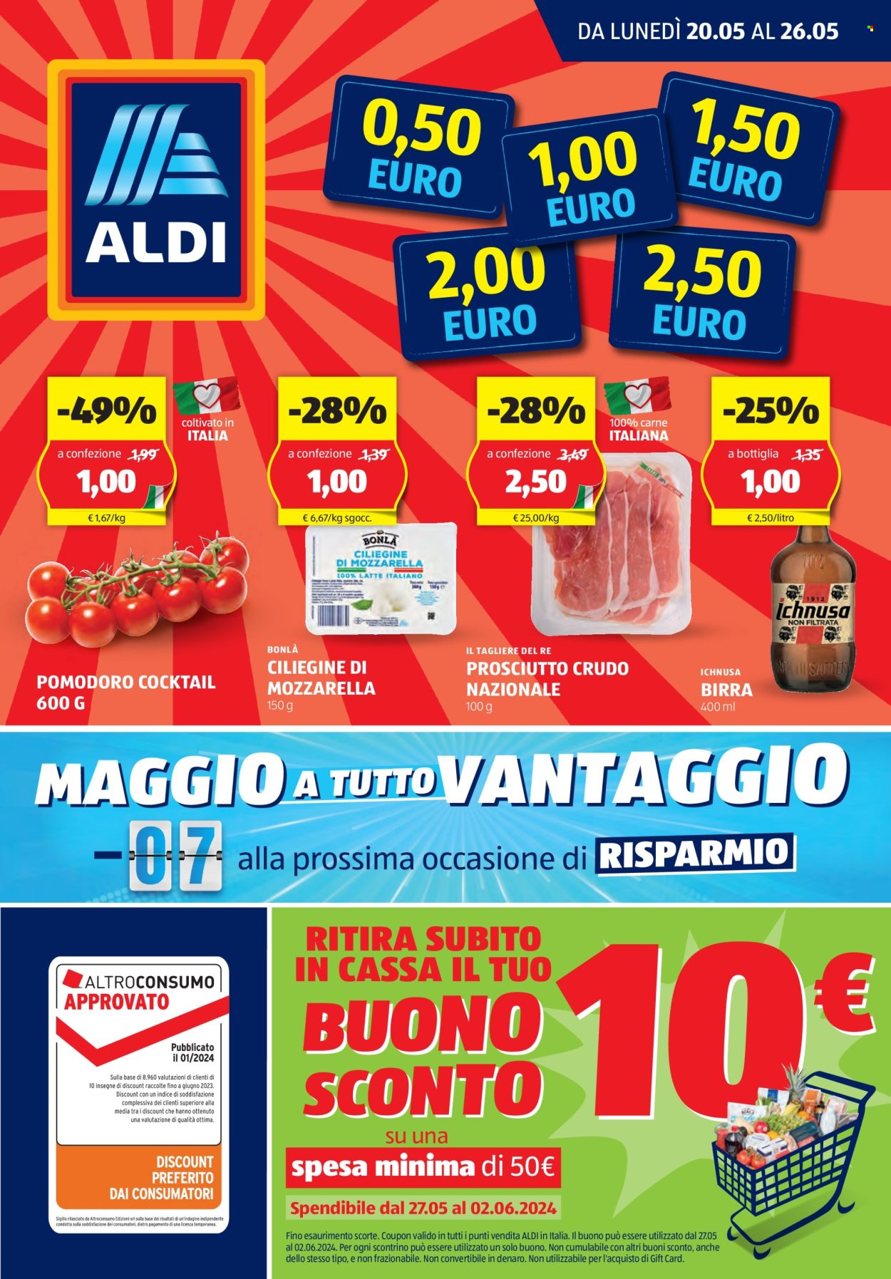 Volantino Aldi - 20/5/2024 - 26/5/2024. Pagina 1