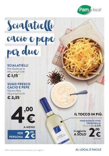 Volantino Pam local.
