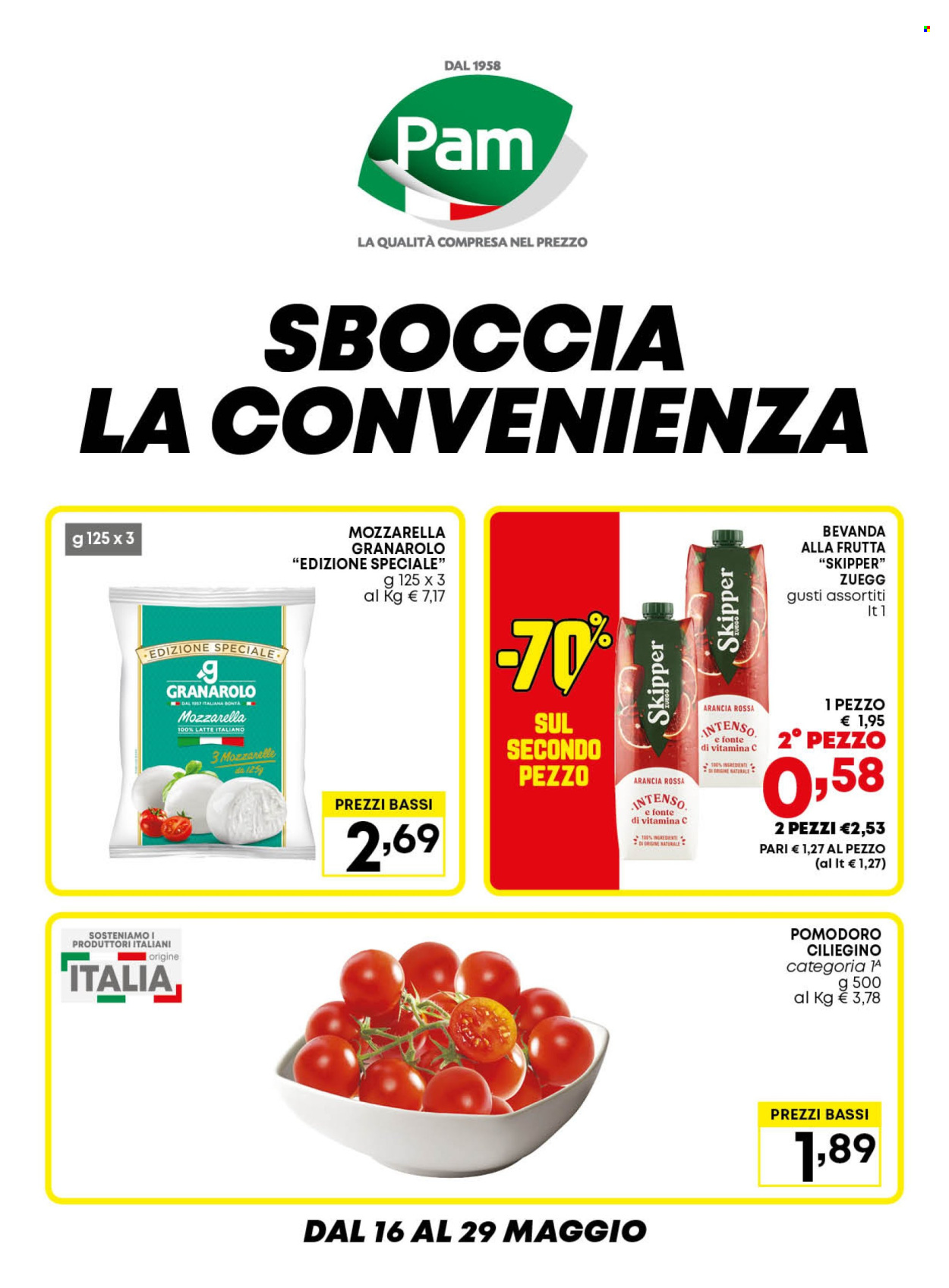 Volantino Pam Panorama - 16/5/2024 - 29/5/2024. Pagina 1
