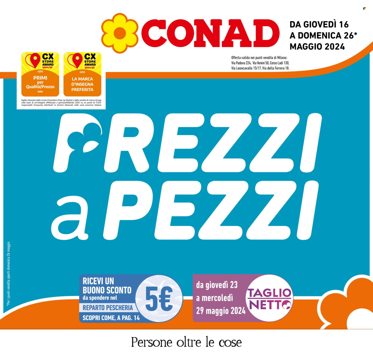 Volantino Conad - 16/5/2024 - 26/5/2024. Pagina 1