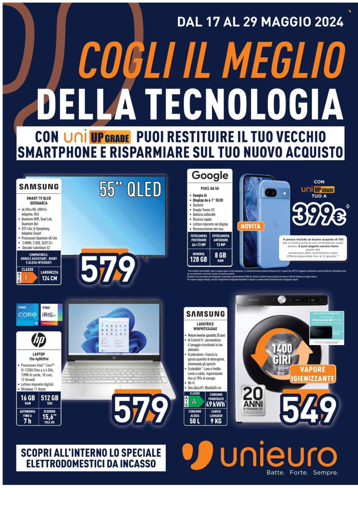 Volantino Unieuro - 17/5/2024 - 29/5/2024. Pagina 1