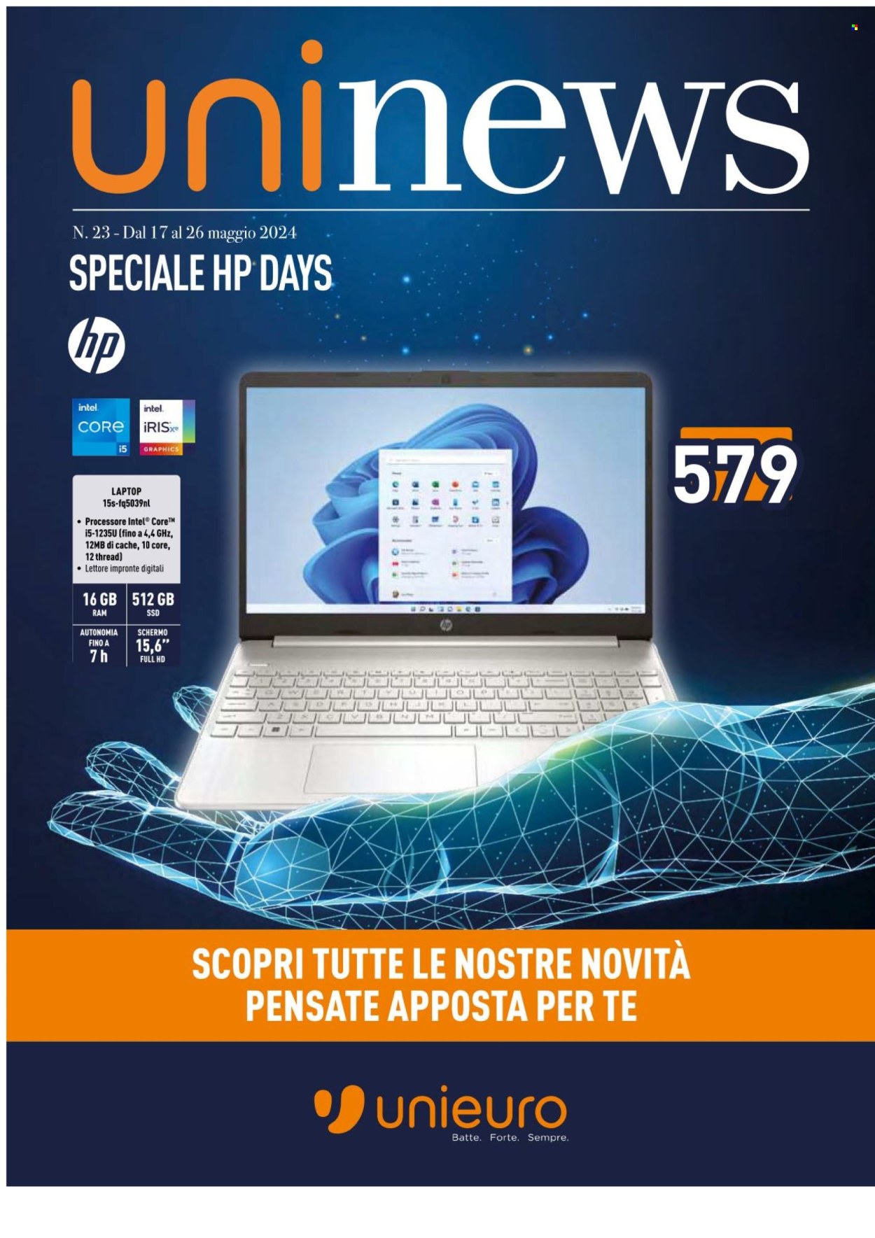 Volantino Unieuro - 17/5/2024 - 26/5/2024. Pagina 1