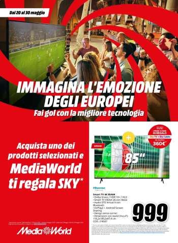 Volantino MediaWorld - 20/5/2024 - 30/5/2024.